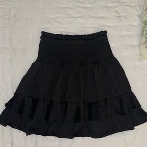 Skies are Blue black satin skirt size XS